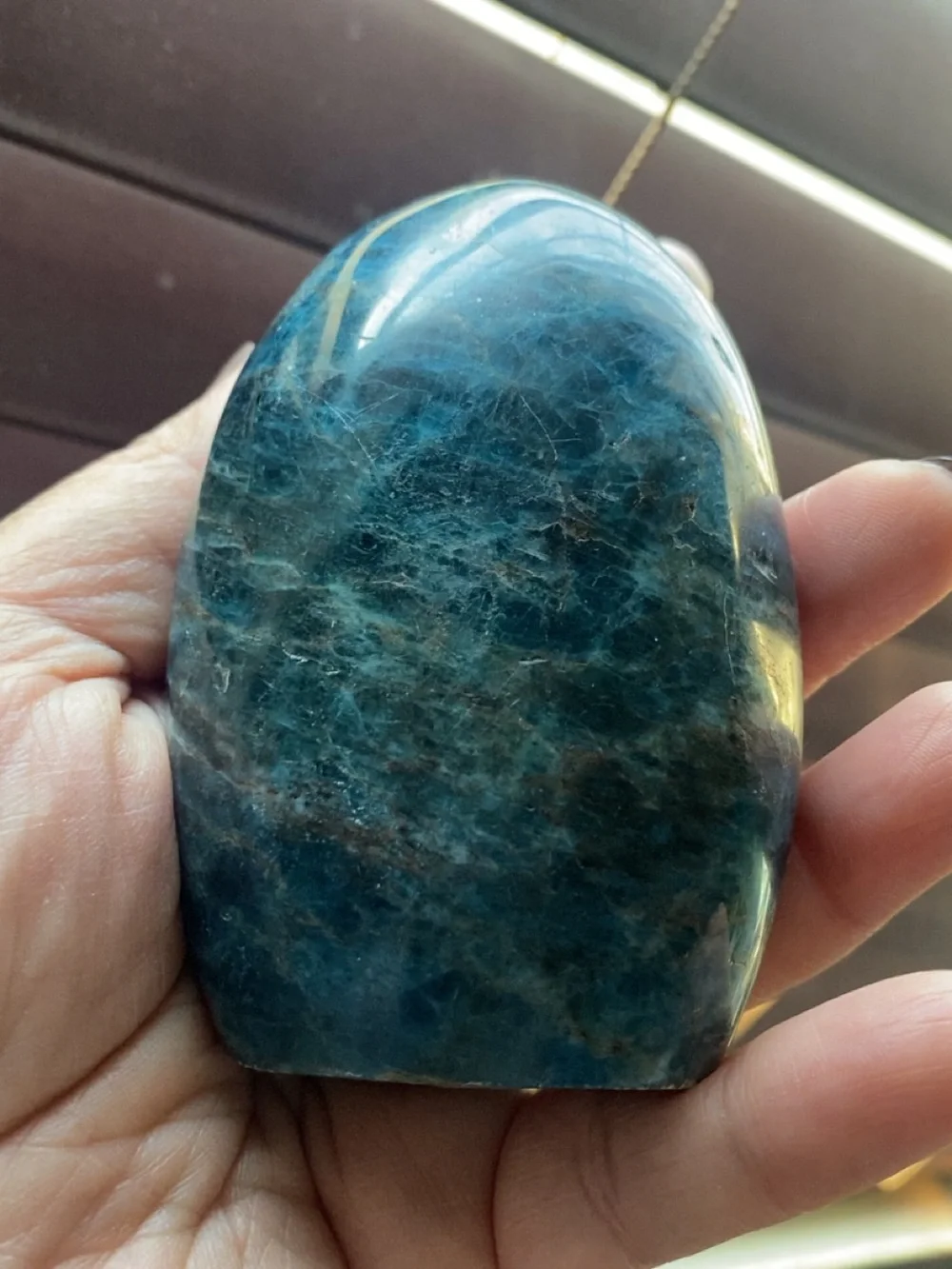 Blue Apatite Freeform Crystal